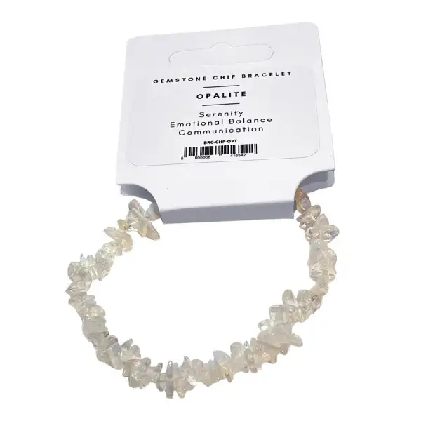 Chip-Stone Stretch Gemstone Crystal Bracelet