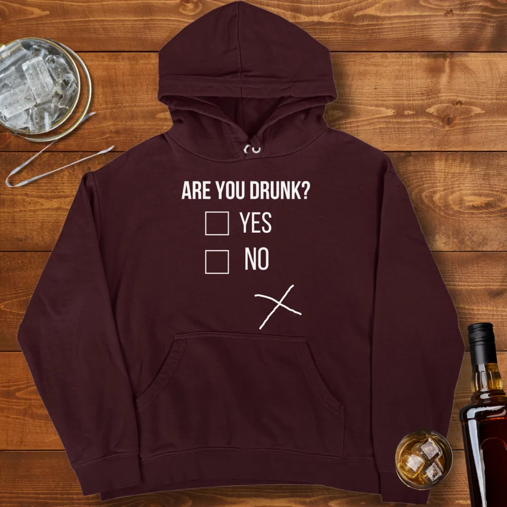 Are You Drunk Graphic Pullover Hoodie