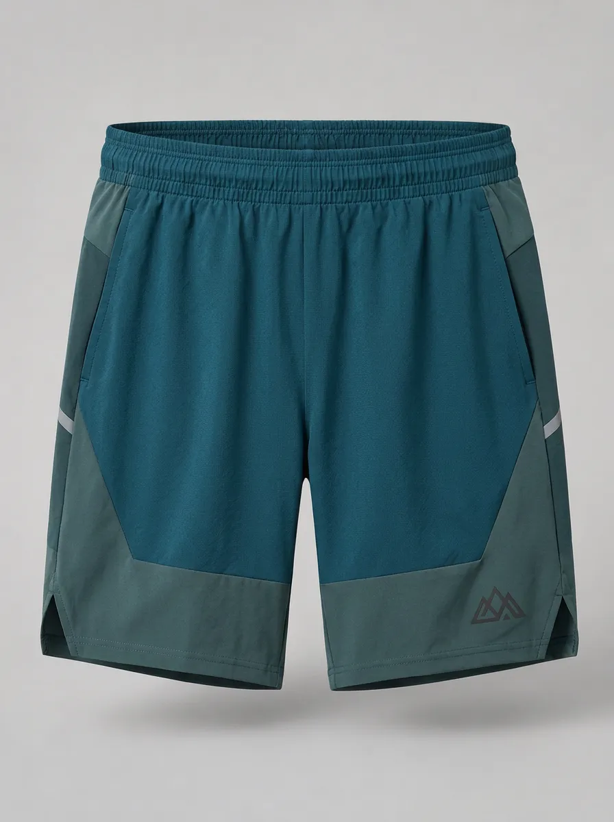 Men's Outdoor Sports Mountain Logo Printed Athletic Shorts