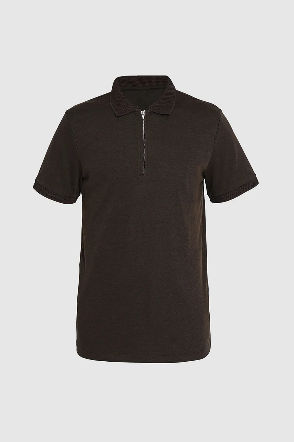 Organic Cotton Zipped Polo