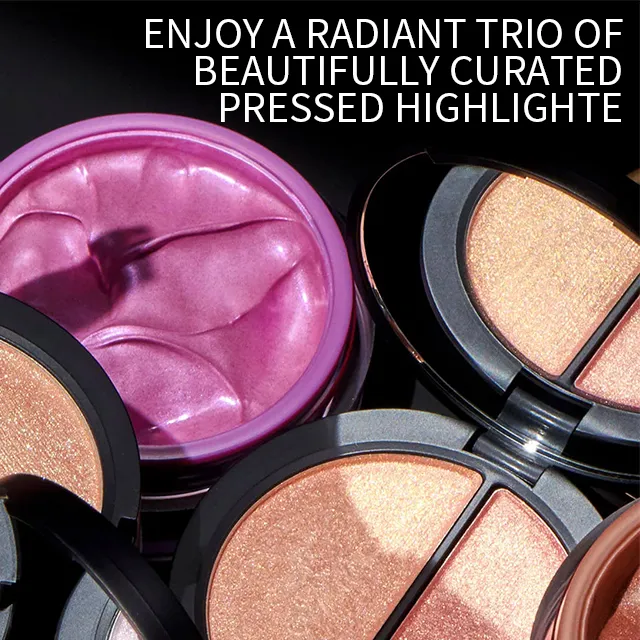 Highlight 3-in-1Liquid Illuminating Face Shimmer Long Lasting Brighten Glow Face Liquid Highlighter