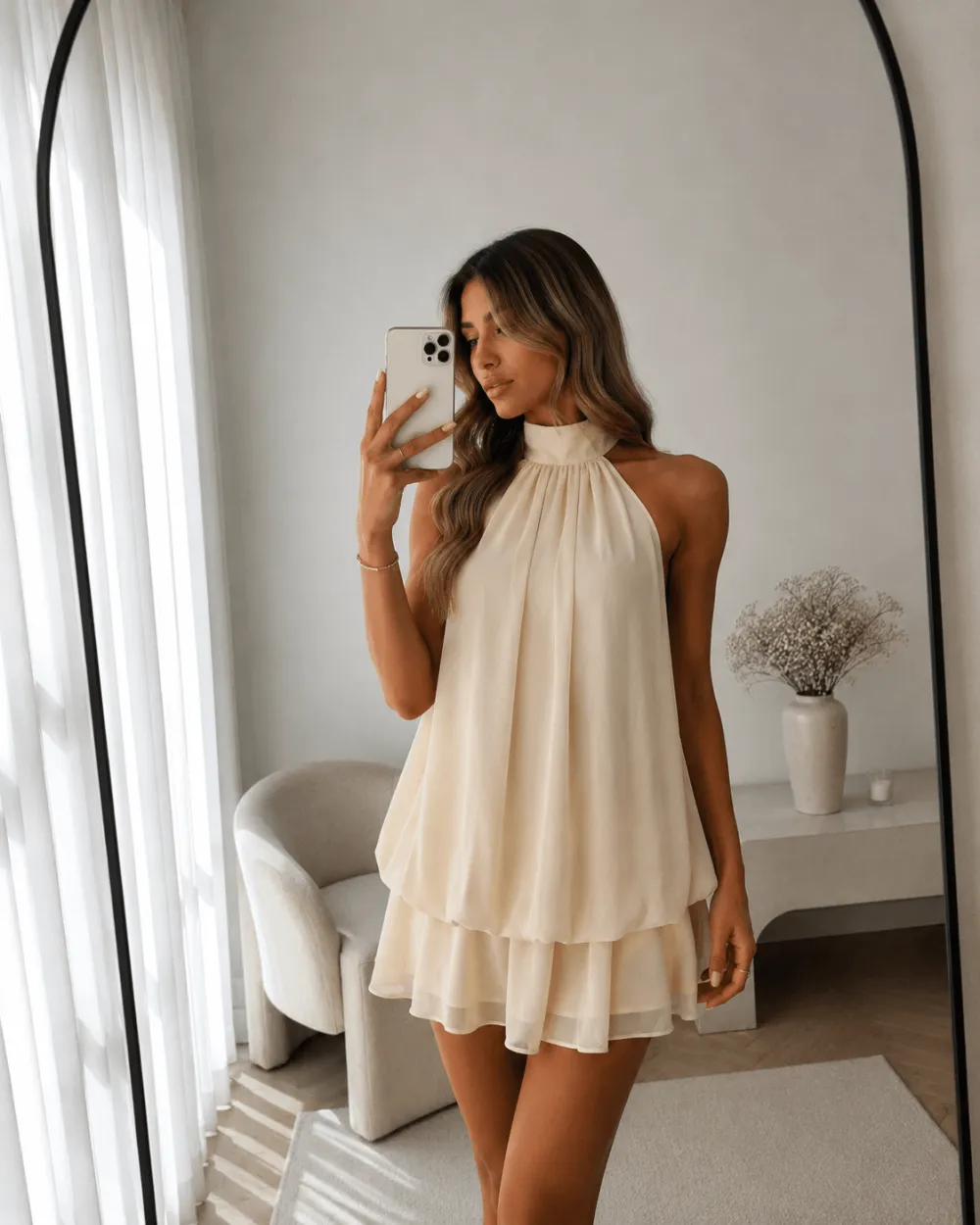 🌿Brenza Halter Mini Dress
