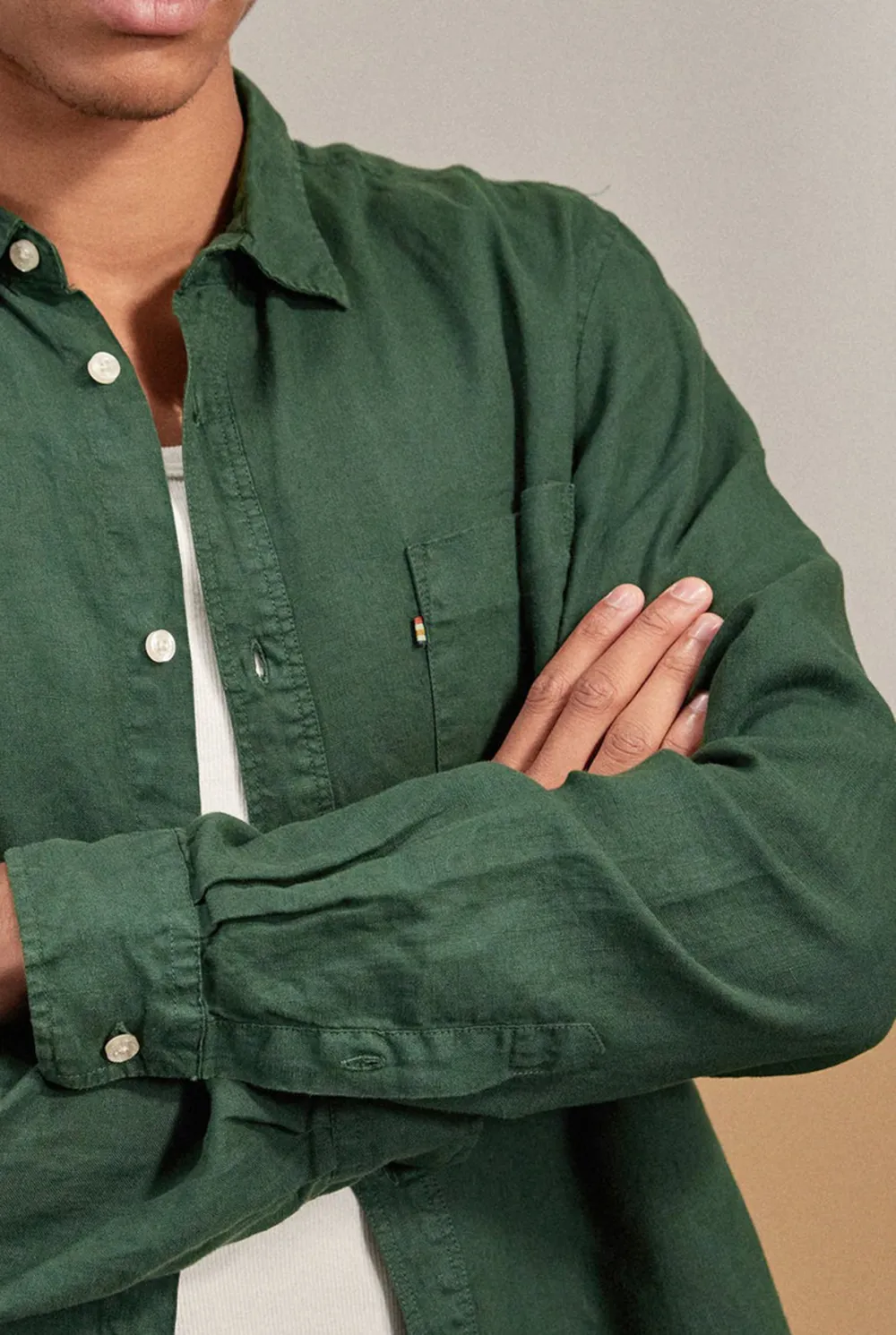 Classic Cotton Casual Long Sleeve Button Up Shirt