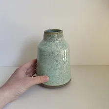 Sculptural Hand Thrown Stoneware Vase