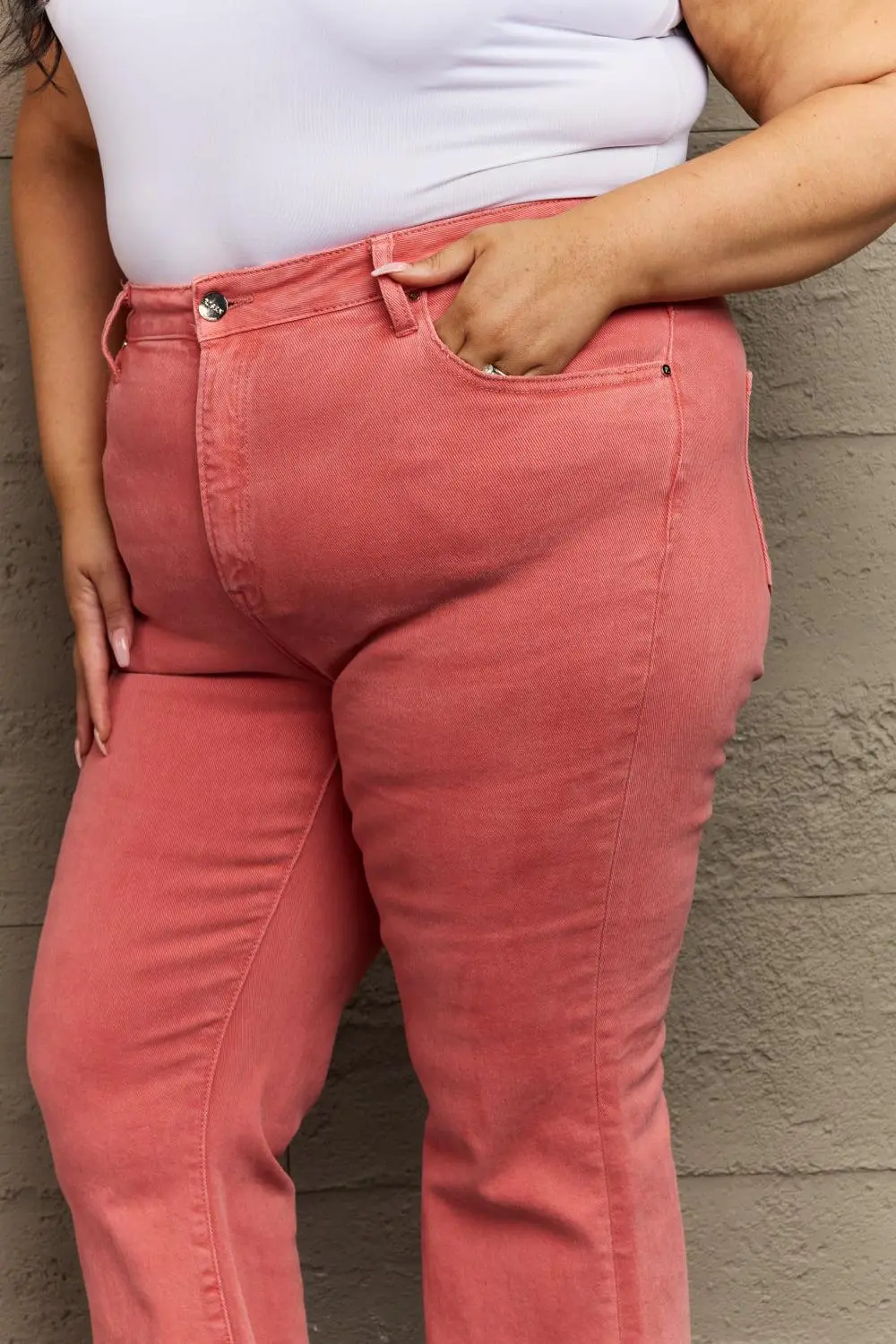 Drawstring Loose Fit Denim Jeans
