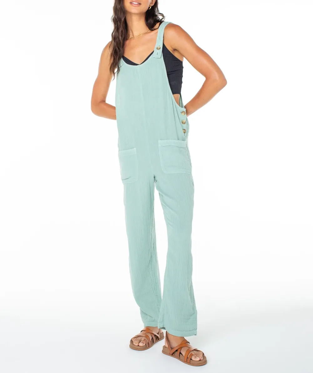 Solid-Color Pleated Large Pocket Loose-Fitting One-Piece Dress