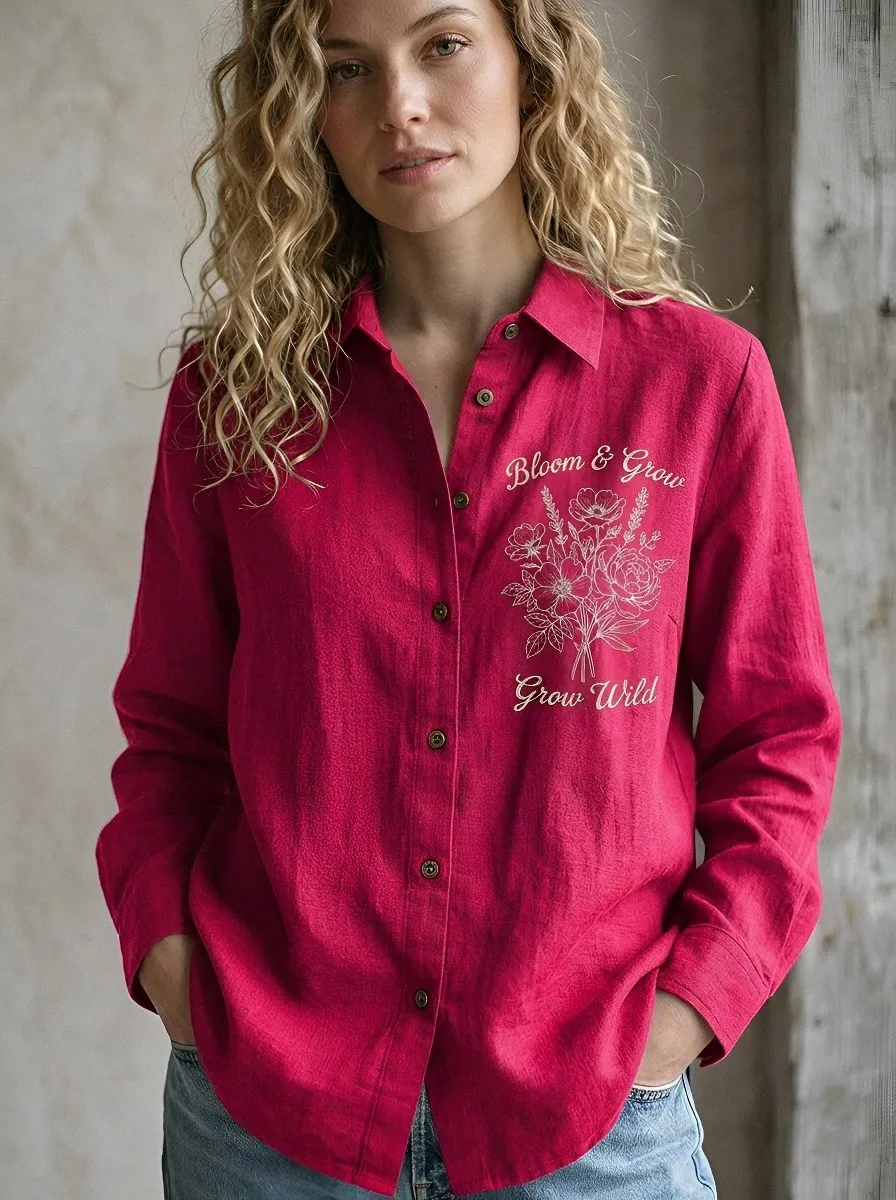 Floral Nature Lover Casual Shirt