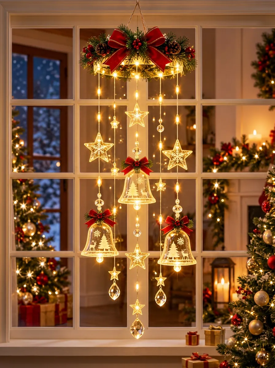 Star Bell Christmas LED String Lights