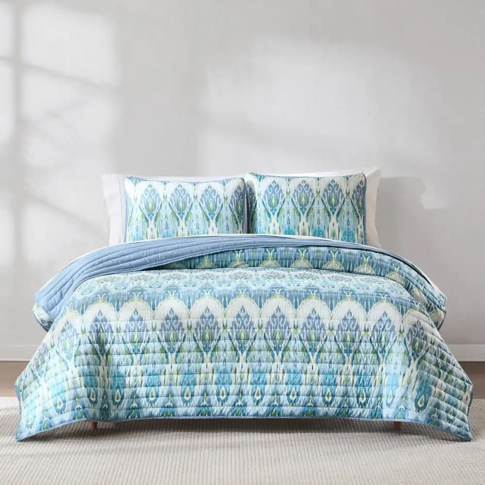 Microfiber Bohemian Quilt Bedding Set