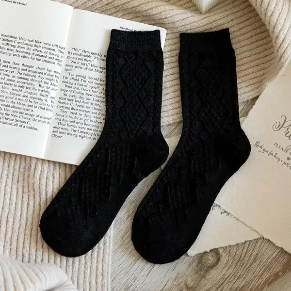 Cable Knit Women's Knee High Socks