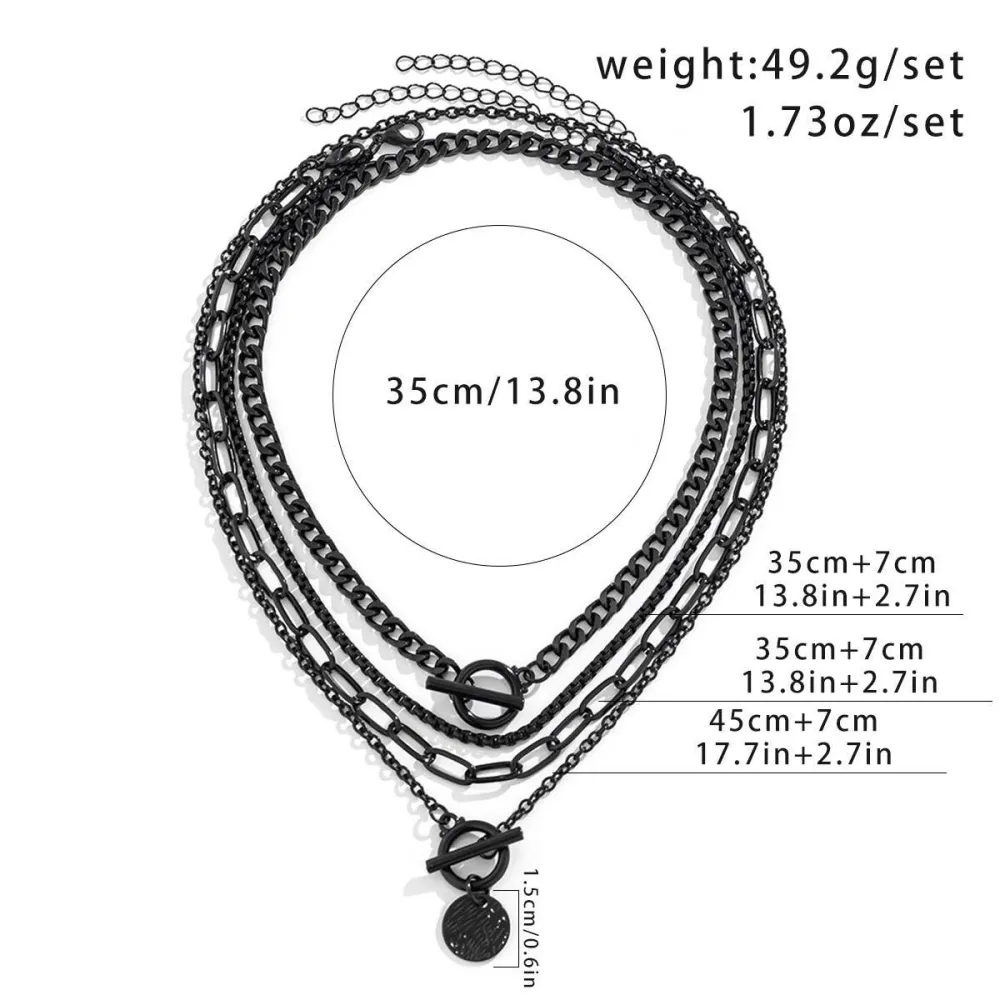 Polished Etched Necklace