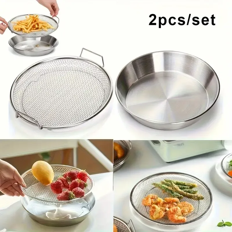 2pcs Kitchen Kit with Grease Strainer