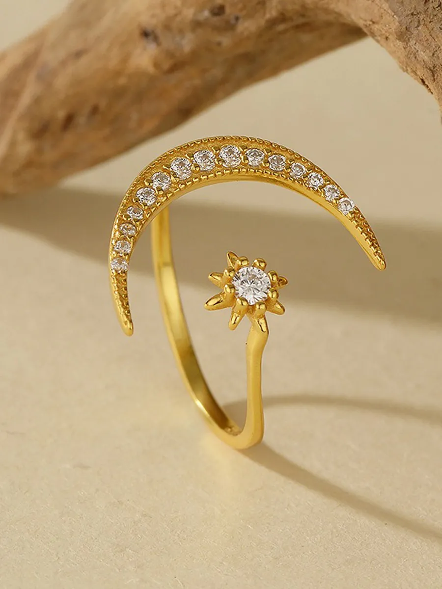 Arabella Star And Moon Ring