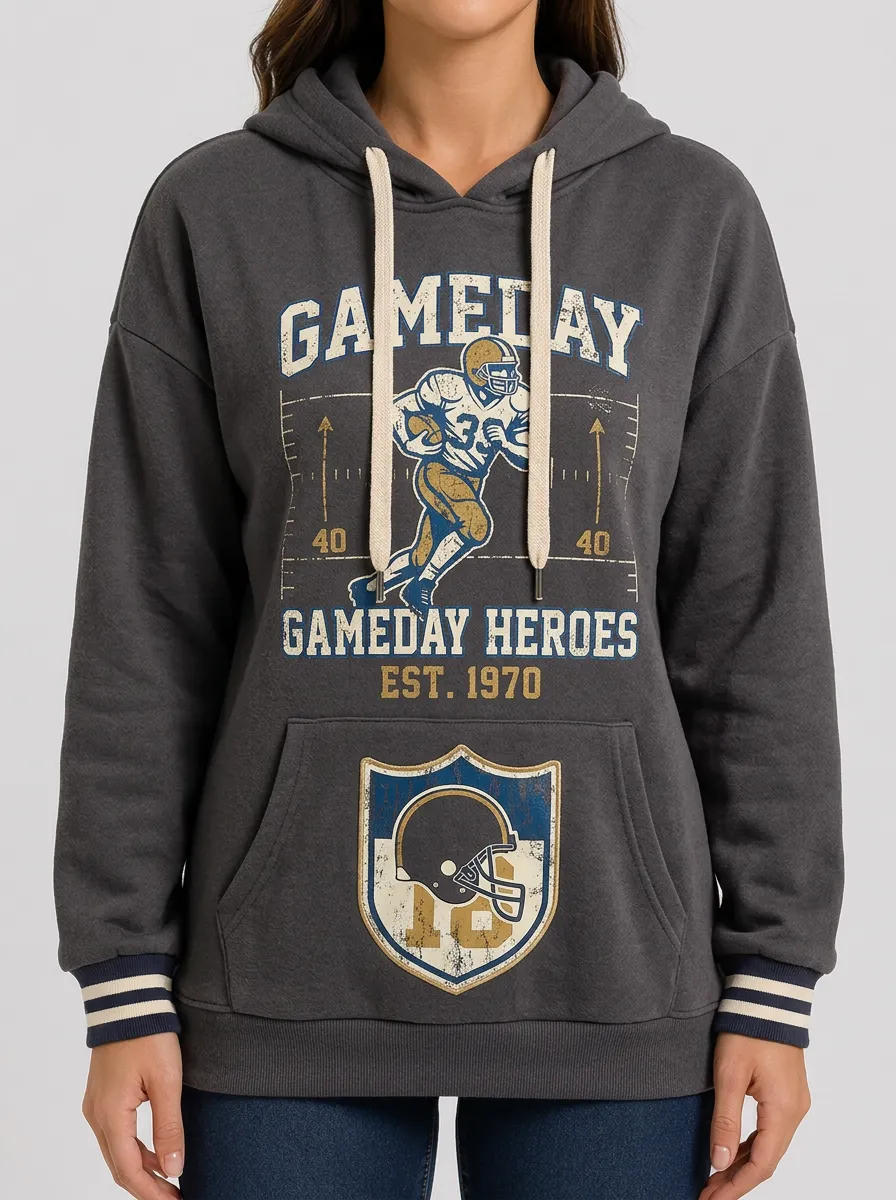 Women's End Zone Classic Football Hoodie