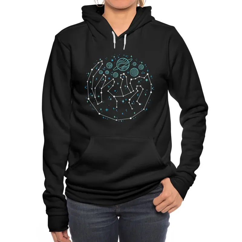 Cosmic Hand Hoodie, Unique Space Fashion Item