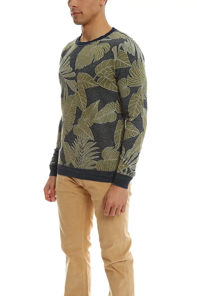 Crewneck Cotton Knit Sweater
