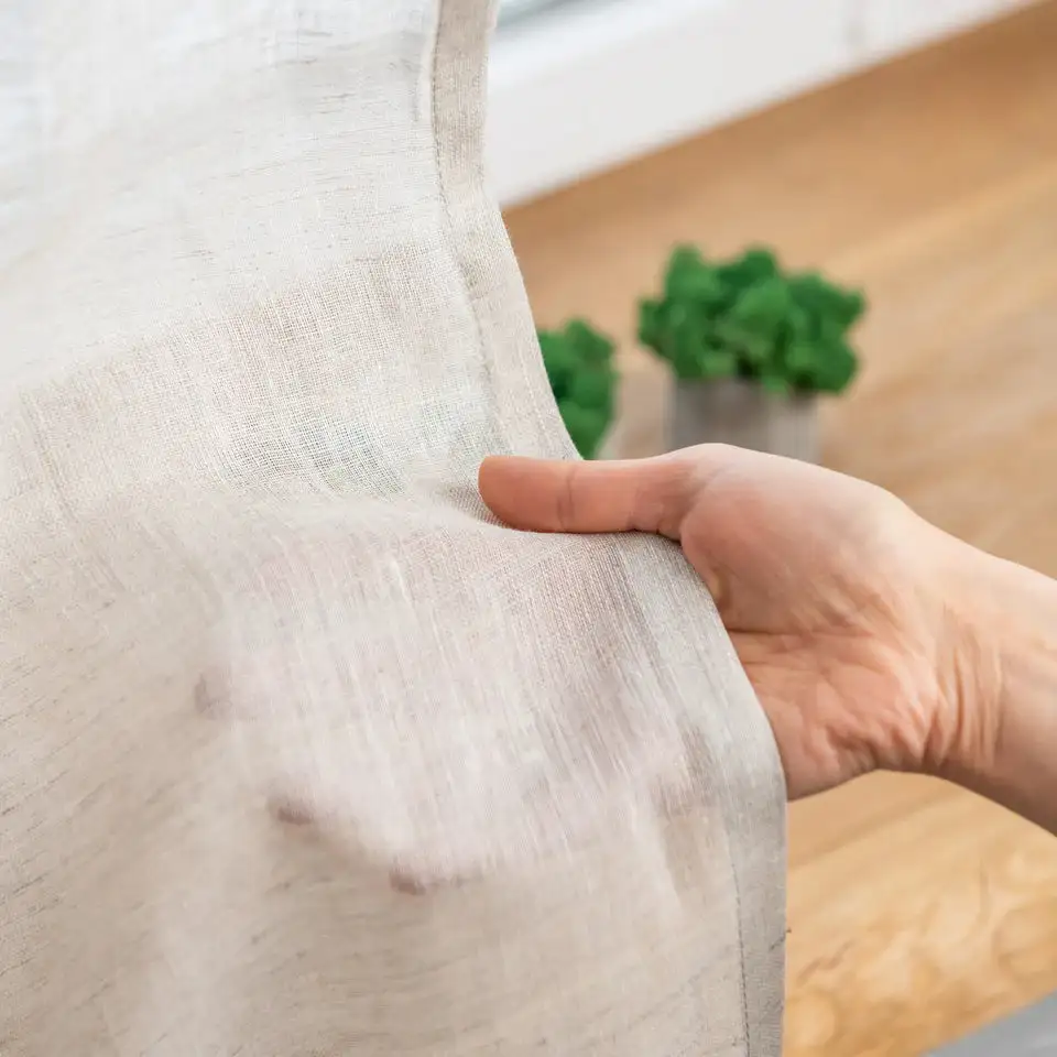 Voile Pencil Pleat Linen Curtain