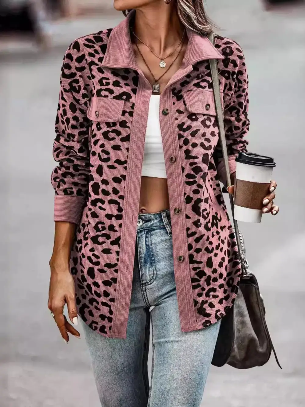 Full Size Zip Up Zebra Print Bomber Jacket