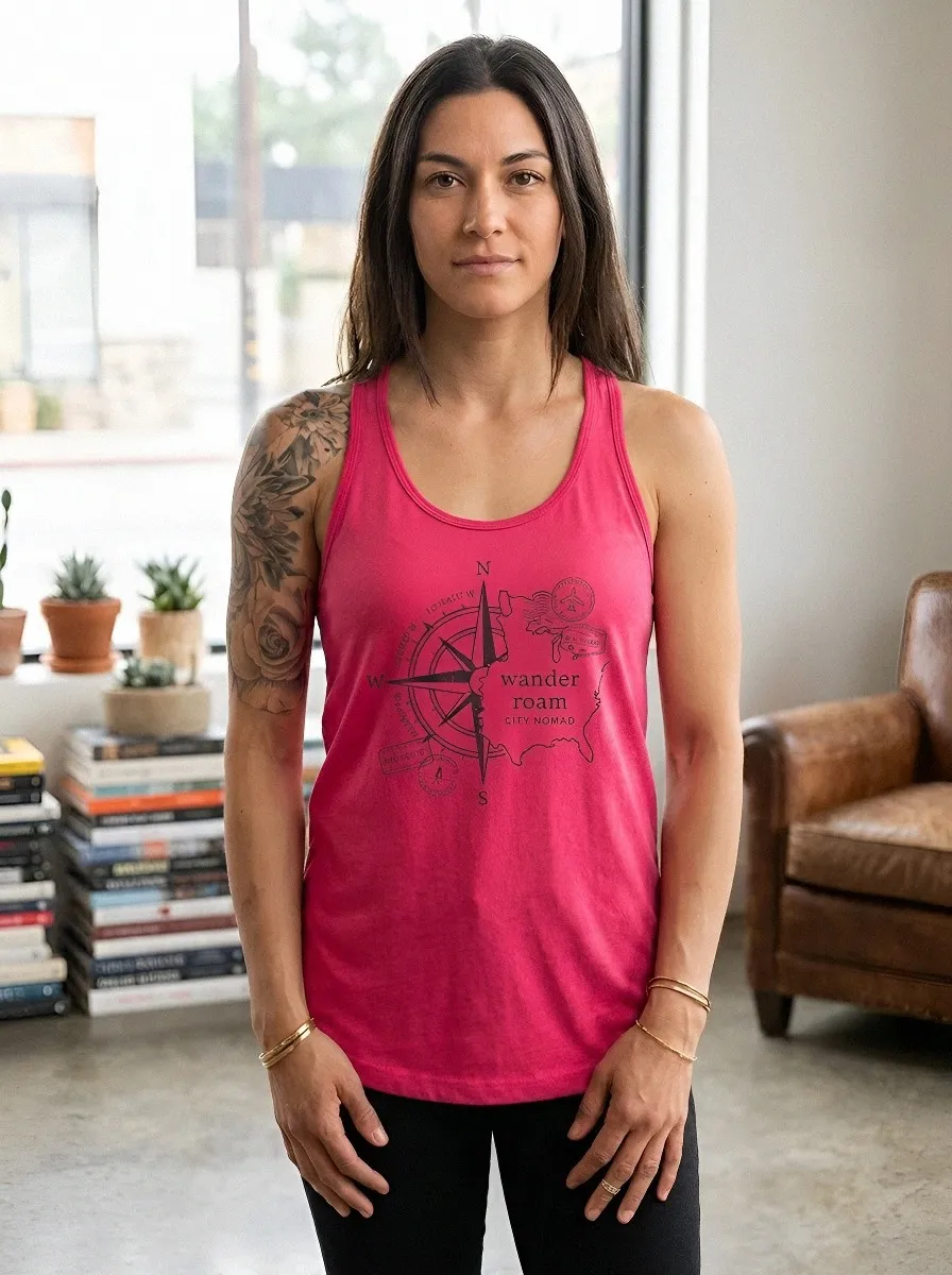 Travel Lover Compass Tank Top Classic