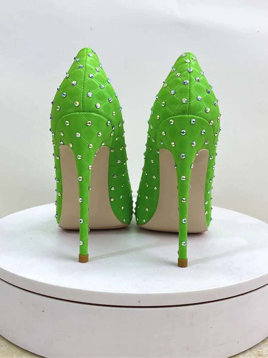 Cecelia Diamond-Studded High Heels