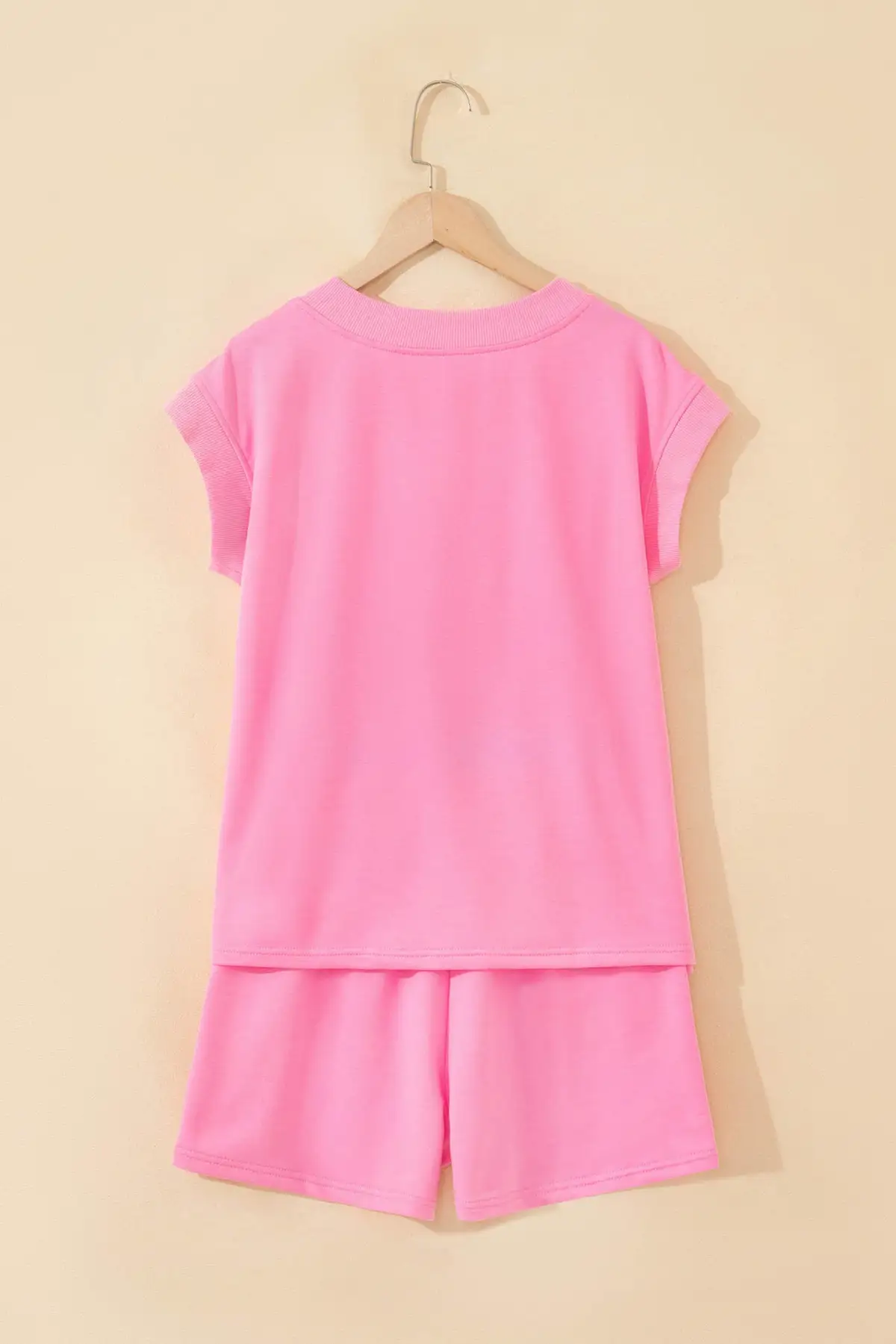 Refined Refined Drawstring Two-Piece Top and Shorts Set