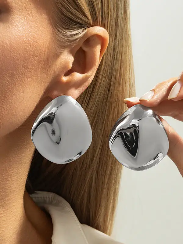 Graceful Crystal-Look Accent Earrings