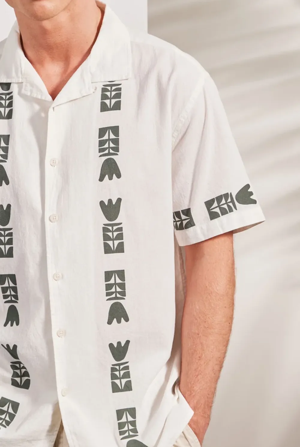 Casual Vacation Camp Collar Short Sleeve Shirt