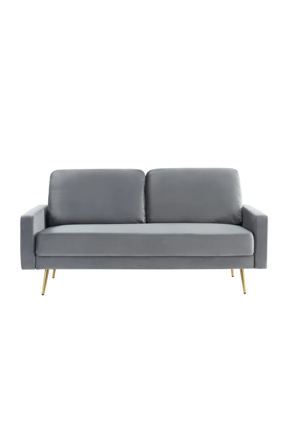 Sculptural Velvet Sofa