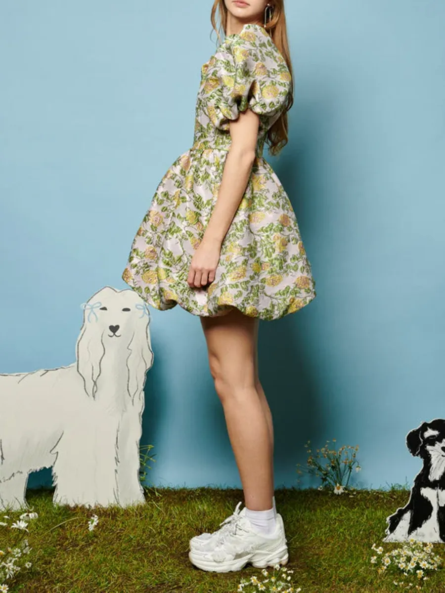 Jacquard Mini Dress