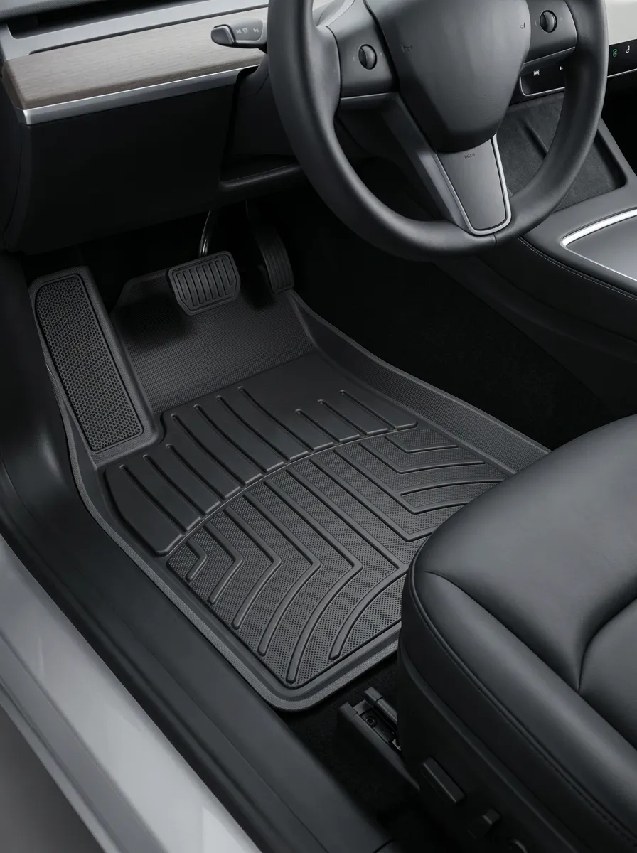 All-Weather Rubber-Texture Automotive Floor Mat