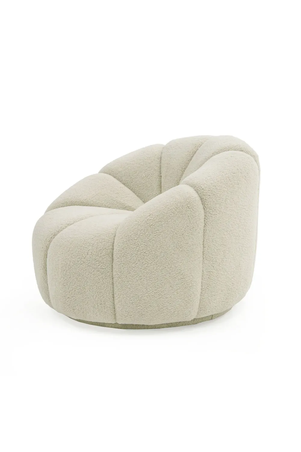 Sherpa Tufted Swivel Chair