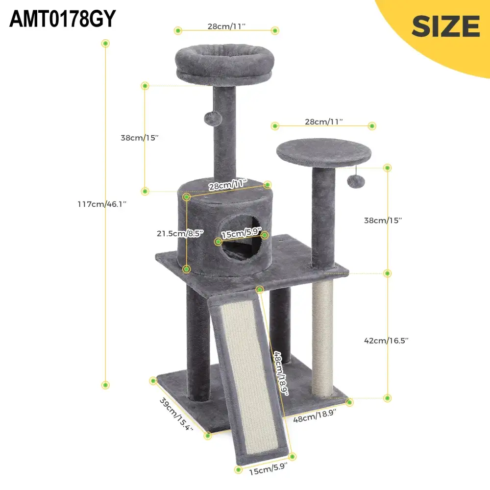 Indoor Pet Activity Tower Gentle On Claws.