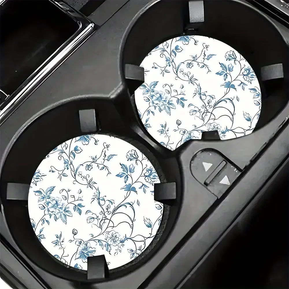 Floral Car Cup Coasters
