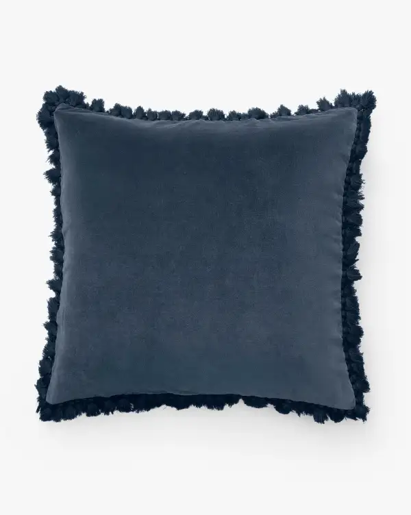 Solid-Textured Cotton Pillow Cover