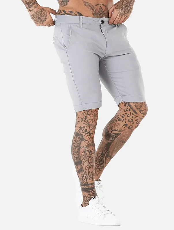 Grey Stretch Shorts