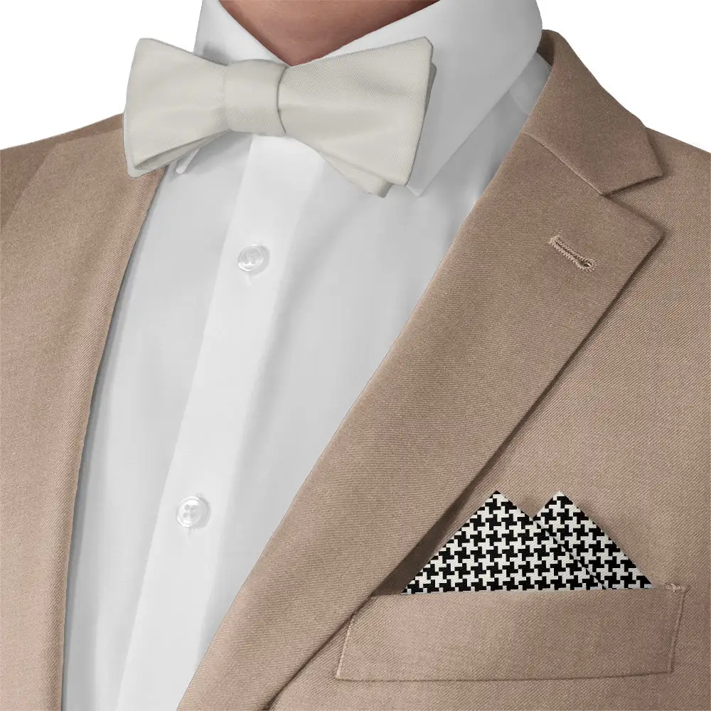 Minimal Elevated Geometric Textured Pocket Square