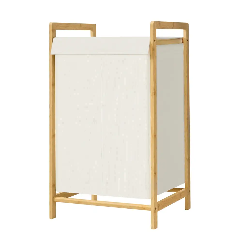 Double Compartment Divided Framed Laundry Sorting Hamper