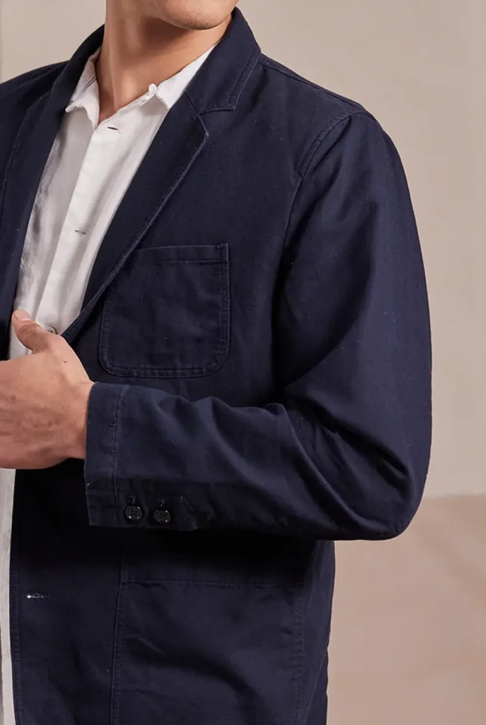 Minimalist Unstructured Casual Blazer Jacket