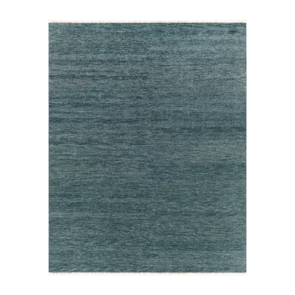 Hand-Knotted Wool Fringed Carpet