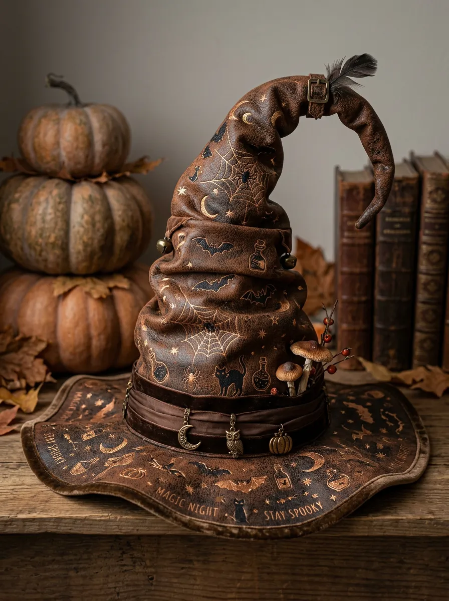 Classic Cat Halloween Witch Hat