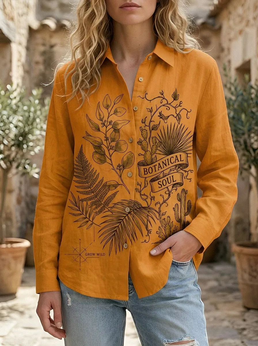 Botanical Soul Nature Casual Shirt Casual