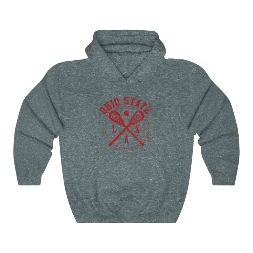 Vintage Badge Lacrosse Graphic Pullover Hoodie