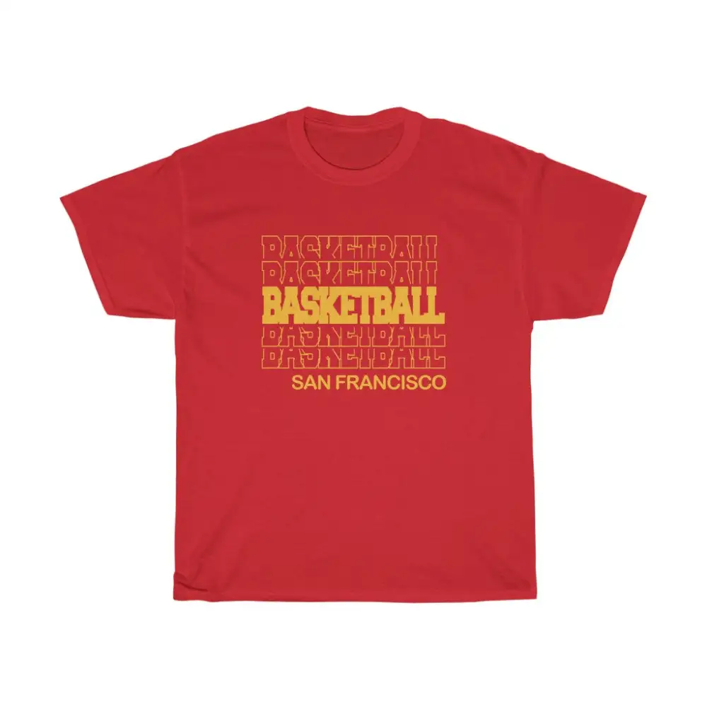 Basketball San Francisco in Modern Stacked Lettering