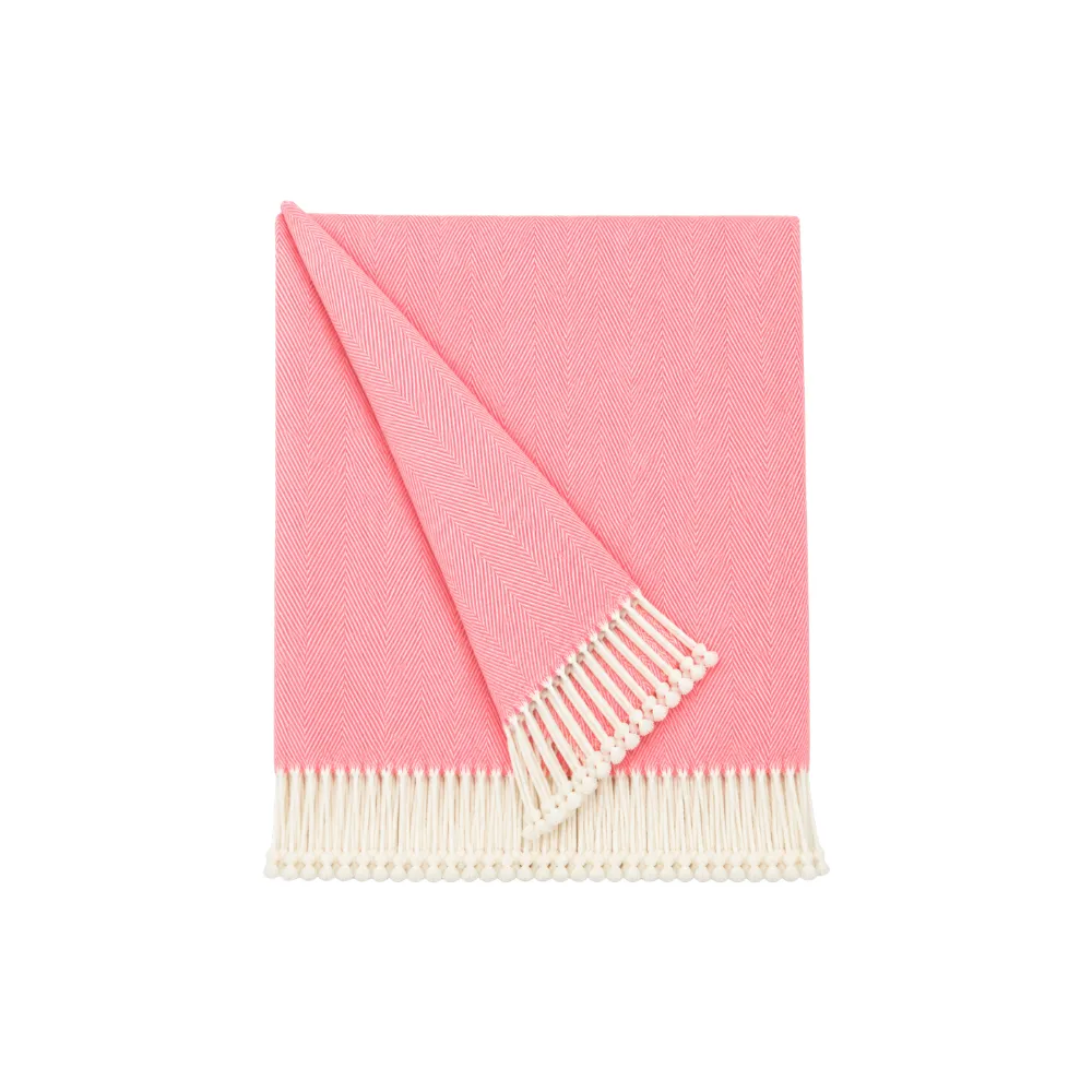 Lightweight Textured Herringbone Blanket