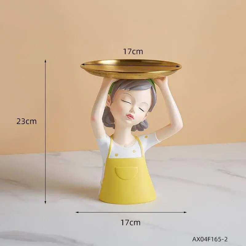 Girl Tray Storage Sculpture