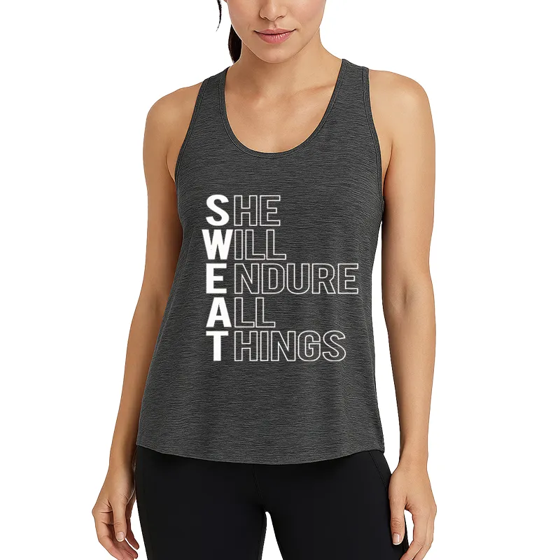 She Will Endure All Things Athletic Tank