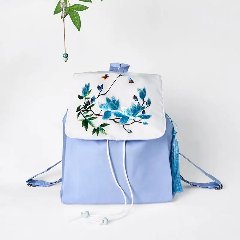 Buddha Stones Handmade Bag Blue