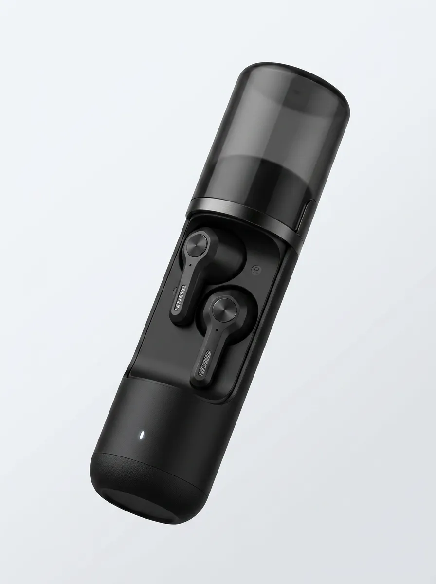 Minimalist Wireless Earbuds for Desktop Setups