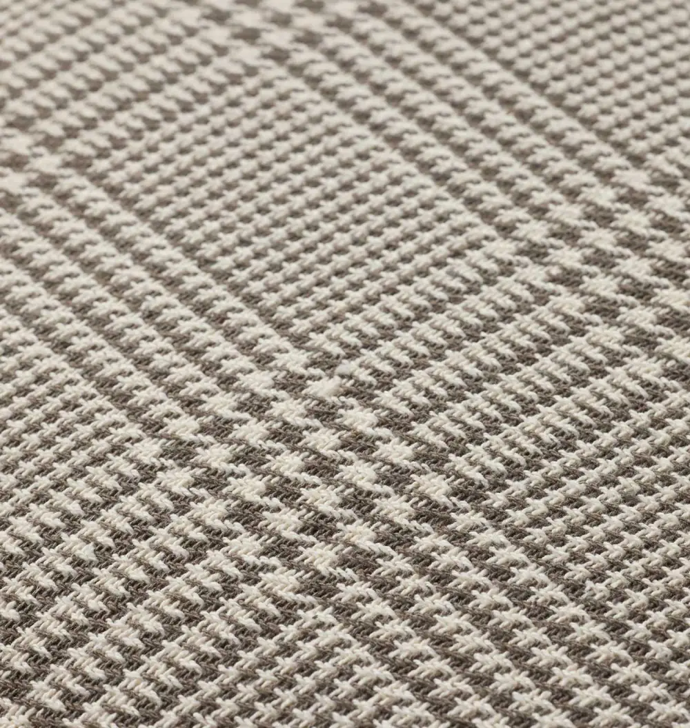 Grey Woven Pattern Sofa Throw Pillow
