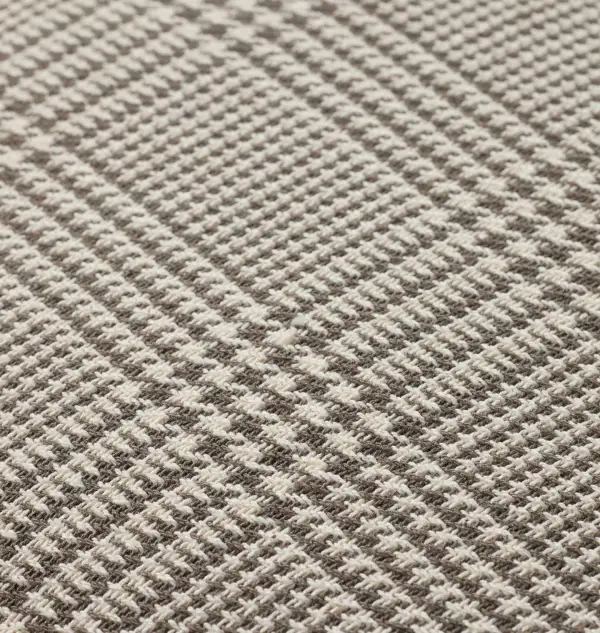 Grey Woven Pattern Sofa Throw Pillow